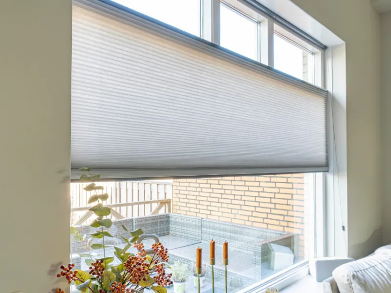 Zonnelux plisségordijn