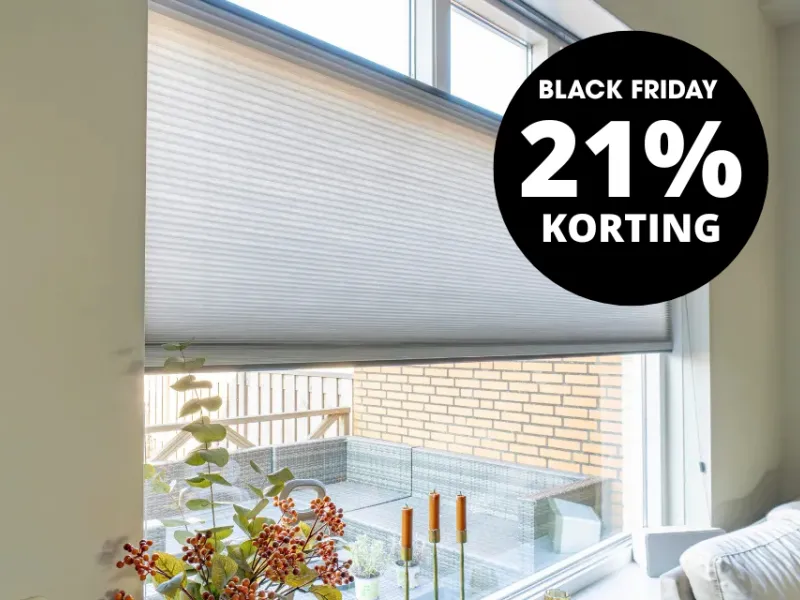 Zonnelux plisségordijn