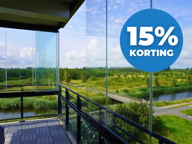 Zon en Scherm Rinca ZS25 balkonbeglazing