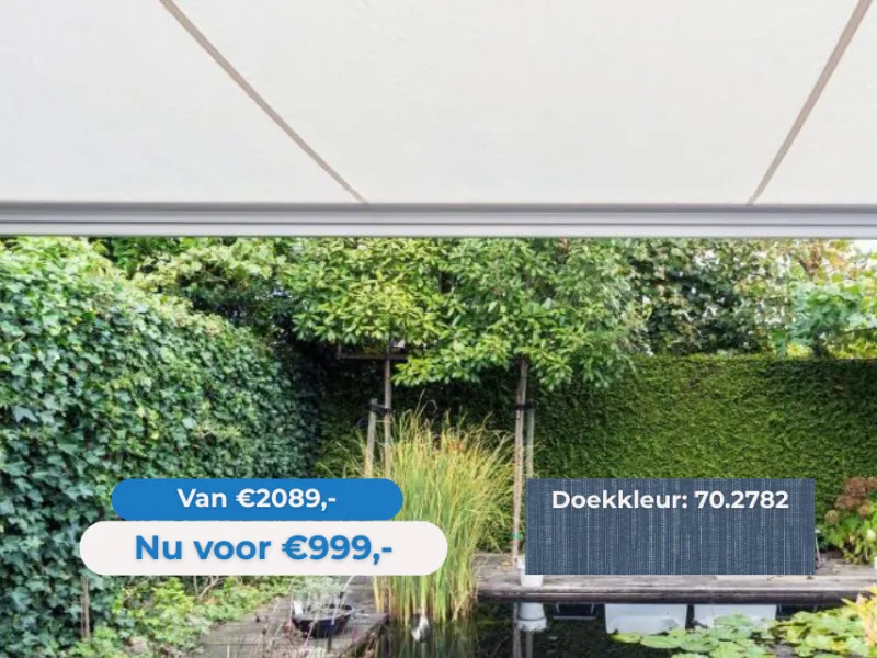 Verano Salou zonnescherm 3,95 x 2,5 meter + Brel BZE motor outlet