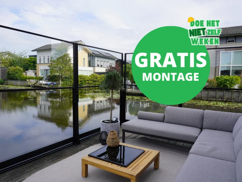 Zon en Scherm Alor ZS160 glazen windscherm verstelbaar