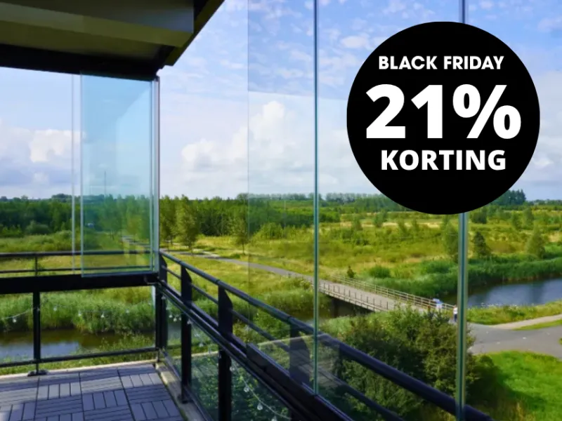 Zon en Scherm Rinca ZS25 balkonbeglazing