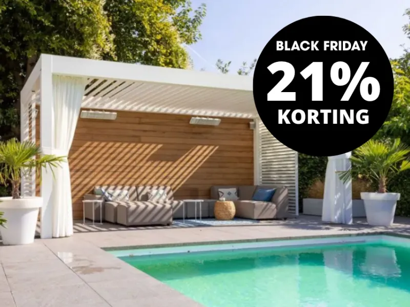 Verano Arezzo V870 lamellen terrasoverkapping (vrijstaand)