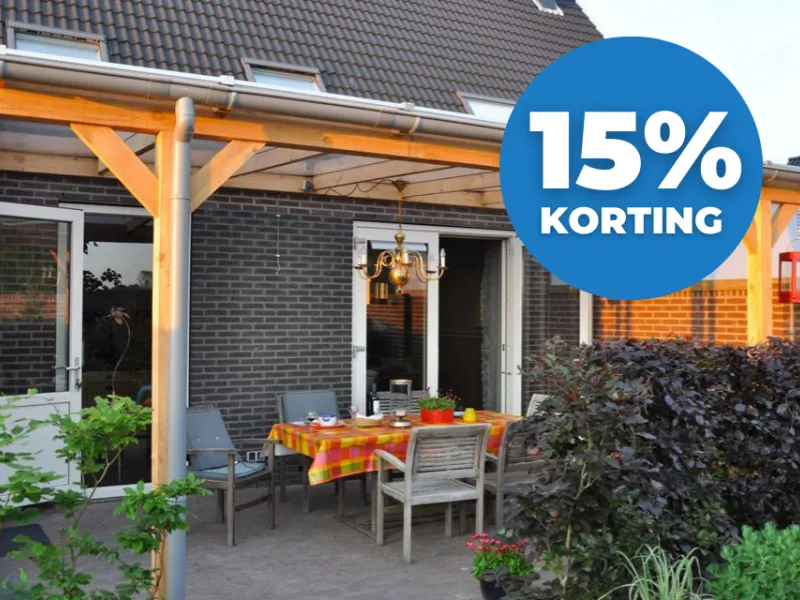 Zon en Scherm Nusa ZS38 terrasoverkapping (gevelmontage)