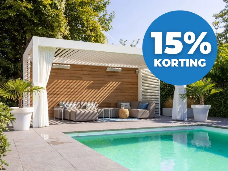 Verano Arezzo V870 lamellen terrasoverkapping (vrijstaand)