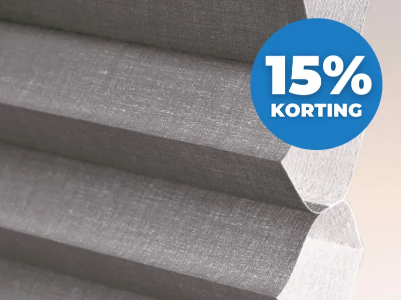 Zonnelux duo plisségordijn