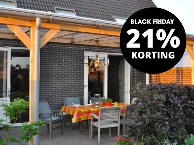 Zon en Scherm Nusa ZS38 terrasoverkapping (gevelmontage)