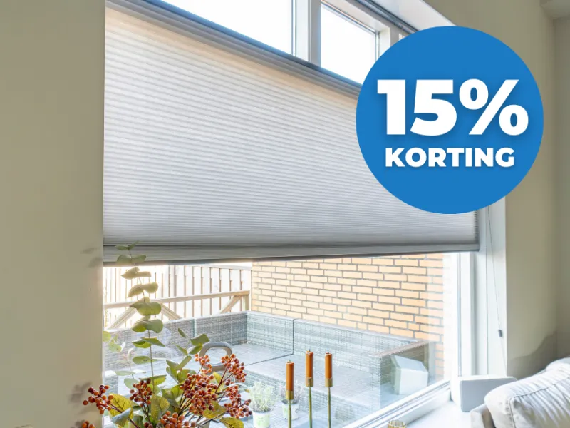 Zonnelux plisségordijn