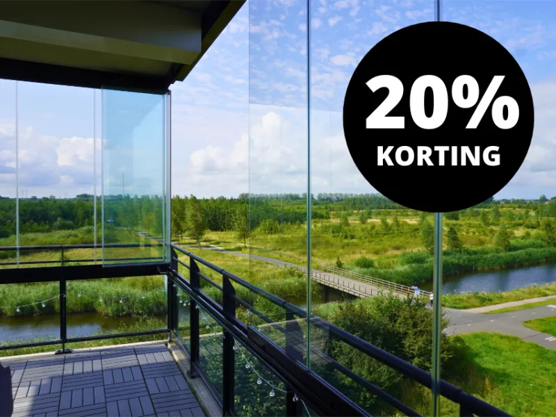 Zon en Scherm Rinca ZS25 balkonbeglazing