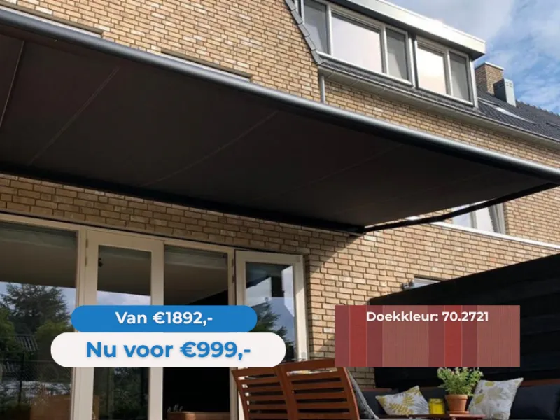 Zon en Scherm Mireve 3 x 2,5 meter + Profitline motor incl. afstandsbediening outlet