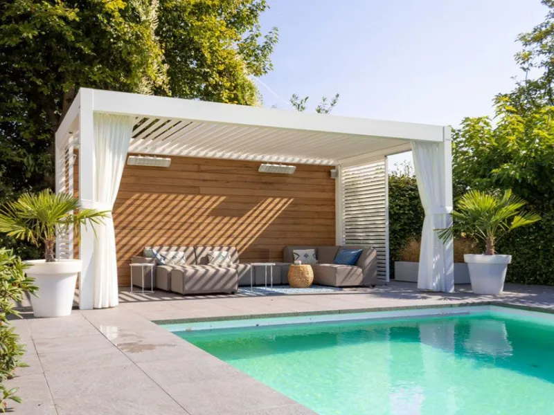 Verano Arezzo V870 lamellen terrasoverkapping (vrijstaand)